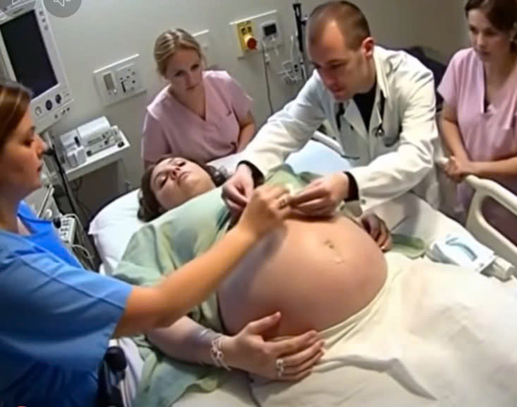 While tending to the bandages of a young woman in a coma for…