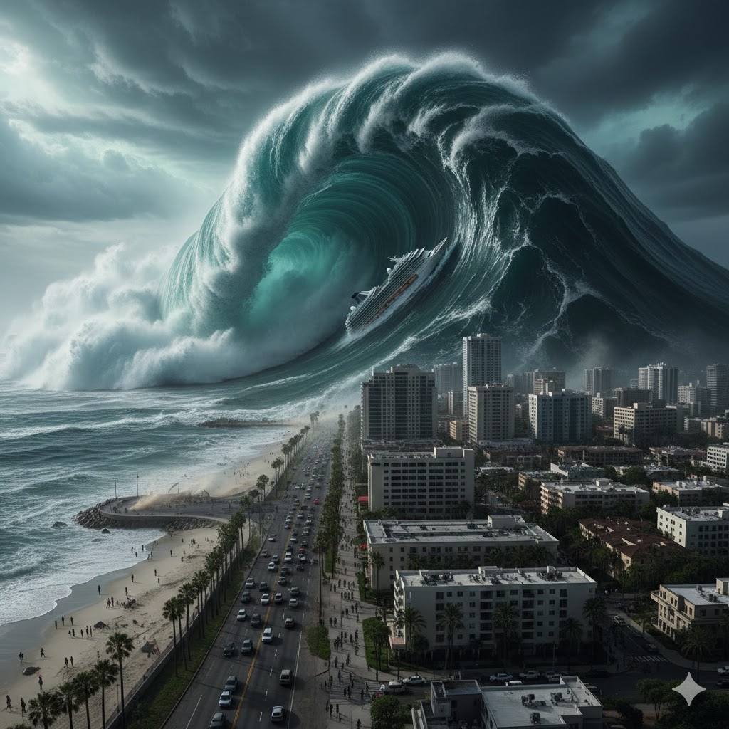 BREAKING NEWS : A 9.1 magnitude earthquake also caused a tsunami in the city of…