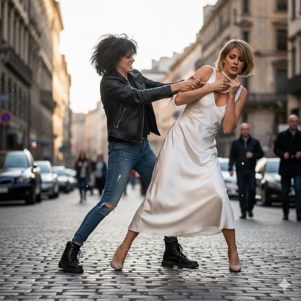 At my family’s public gala, my brother’s fiancée snatched my inherited pearl necklace and sneered, “Don’t bring fake jewelry here—it’s an eyesore.”