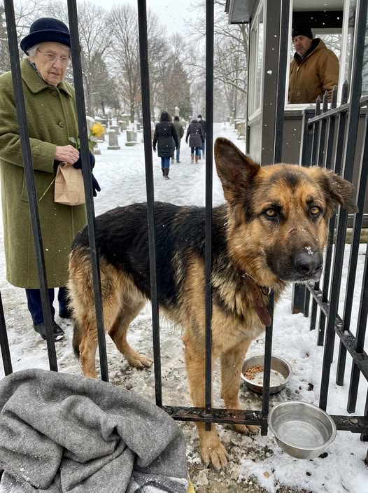 Part 2: An Elderly Widow Watched a Starving Dog Wait Outside a Cemetery for Three Winter Months — Then She Followed Him to One New Grave